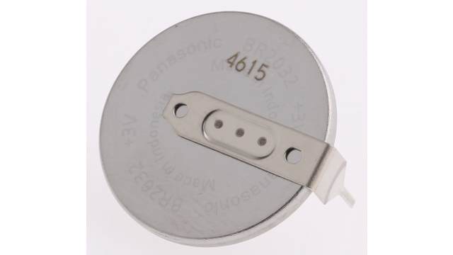 Panasonic BR2032 Button Battery, 3V, 20mm Diameter | BR-2032/HEN