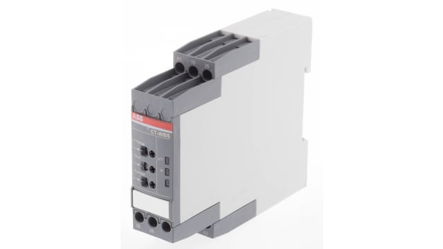 ABB DIN Rail Mount Timer Relay, 24 → 240 V ac, 24 → 48V dc, 2-Contact, 0.05 s → 300h, DPDT | 1SVR730040R3300  CT-WBS.22S