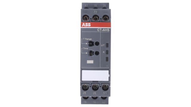 ABB 1SVR Series DIN Rail Mount Timer Relay, 24 → 240 V ac, 24 → 48V dc, 2-Contact, 0.05 s → 300h, | 1SVR730110R3300  CT-AHS.22S