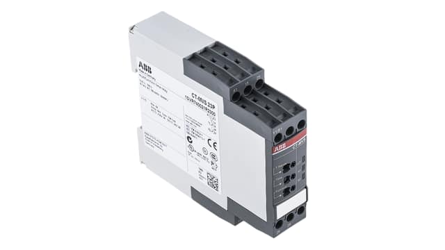 ABB DIN Rail Mount Timer Relay, 440V, 2-Contact, 0.05s → 300h, DPDT | 1SVR740021R2300  CT-MVS.23P
