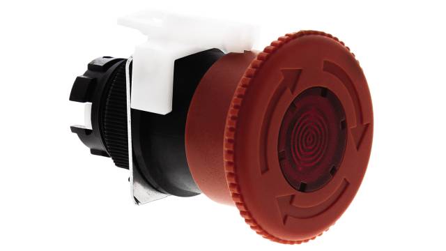 Omron A22E Series, Twist Release, Emergency Stop Push Button Head | A22EL-M