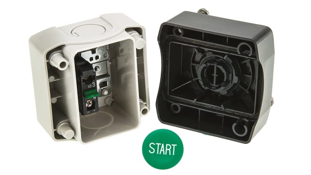 Schneider Electric Spring Return Push Button Control Station - SPST, Polycarbonate, IP69K, IP67, IP66 | XALD103