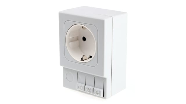 STEGO SD035 Light Grey 1 Gang Plug Socket, 16 A Indoor, Type F | 03500.0-01