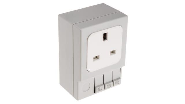 STEGO SD035 Light Grey 1 Gang Plug Socket, 13 A Indoor, Type G - British | 03503.0-01
