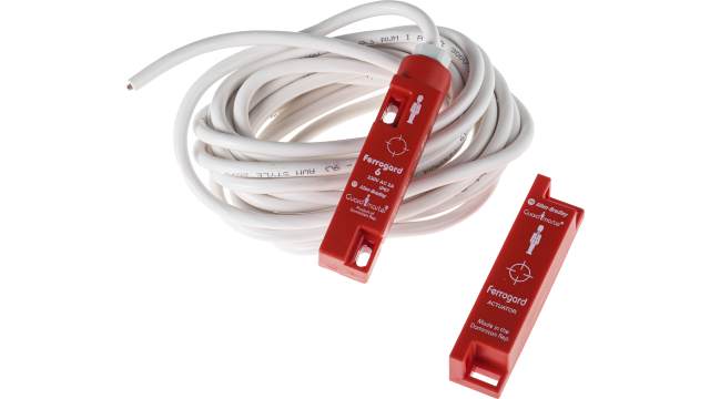 Allen Bradley Guardmaster 440N Series Magnetic Non-Contact Safety Switch, 250V ac, Plastic Housing, NC, 4m Cable | 440N-G02028