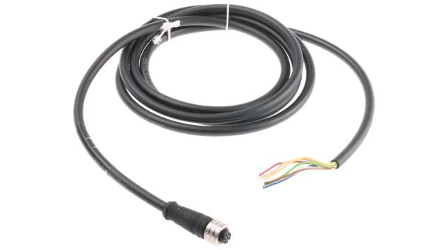 Brad from Molex Female 8 way Straight to 8 way Unterminated Sensor Actuator Cable, 2 m | 1200650951