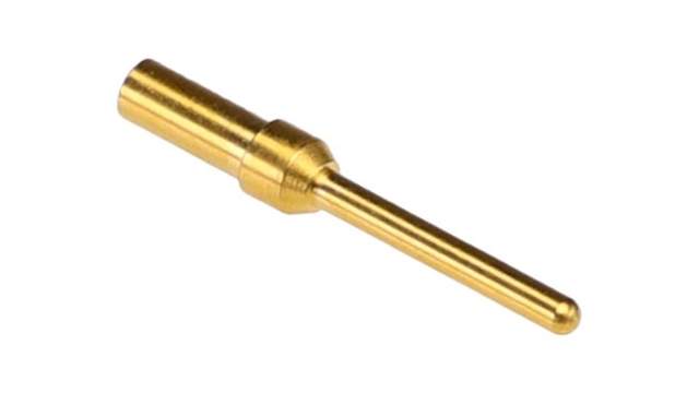 HARTING Male Crimp Circular Connector Contact, Contact Size 1.04 mm, Wire Size 28/24 AWG | 09670007576