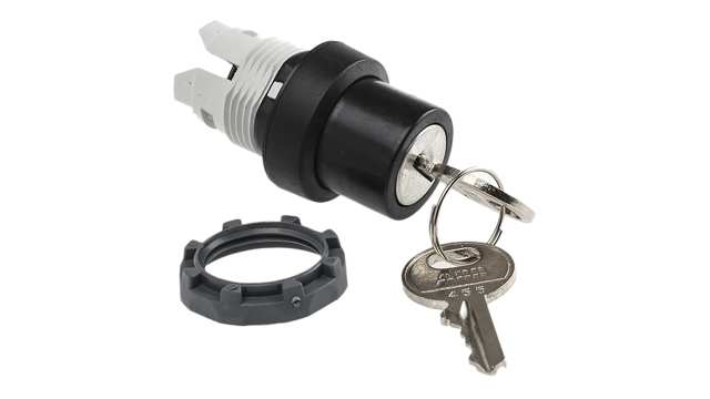 ABB ABB Modular 3-position Key Switch Head, Spring Return to Centre, 22 mm Cutout | 1SFA611285R1001  M3SSK3-101