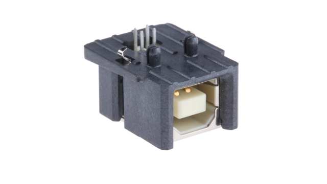 HARTING Right Angle, Through Hole Female- 1 Port Type USB Type B IP20 USB Connector USB 2.0 | 09455411900