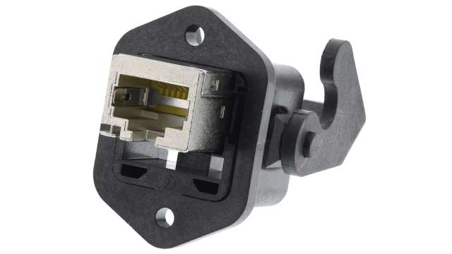 HARTING 09452 Series RJ45 Connector Female, Panel Mount, Cat6 Shielded Straight 1 Port 8 Way | 09452251560