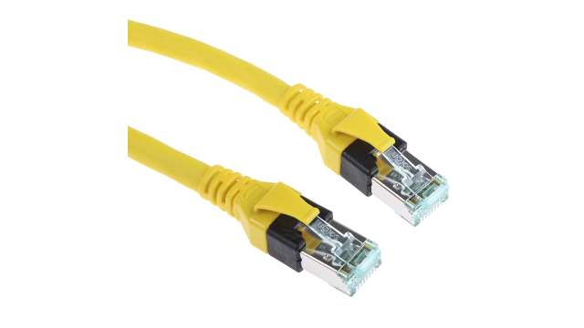 HARTING, 5 m Cat6 Ethernet Cable, Yellow RJ45 to Male RJ45 Male, Shielded Polyurethane Sheath | 09474747115