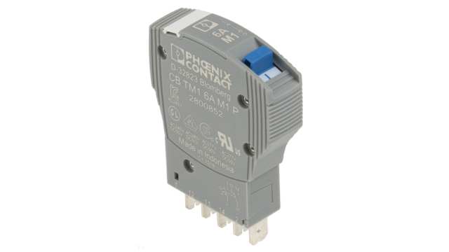Phoenix Contact TRABTECH Thermal Circuit Breaker - CB TM1 6A M1 P  Single Pole, 6A Current Rating | 2800852