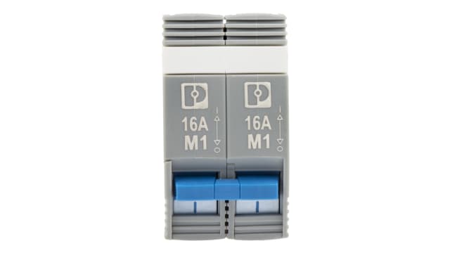 Phoenix Contact TRABTECH Thermal Circuit Breaker - CB TM2 16A M1 P 2 Pole, 16A Current Rating | 2800889