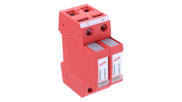 Dehn, DG Modular Surge Protector 275V ac Maximum Voltage Rating 40 kA Maximum Surge Current Type 2 Arrester | DG M TN 275