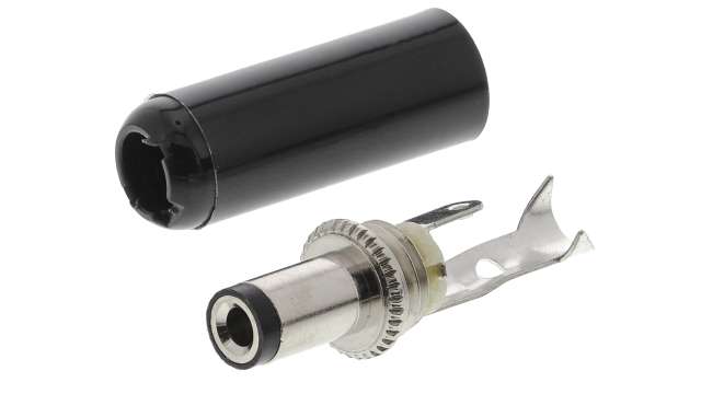 Switchcraft Straight DC Jack 5A, 12 V, Cable, length 36 mm, Tin | 760-RS