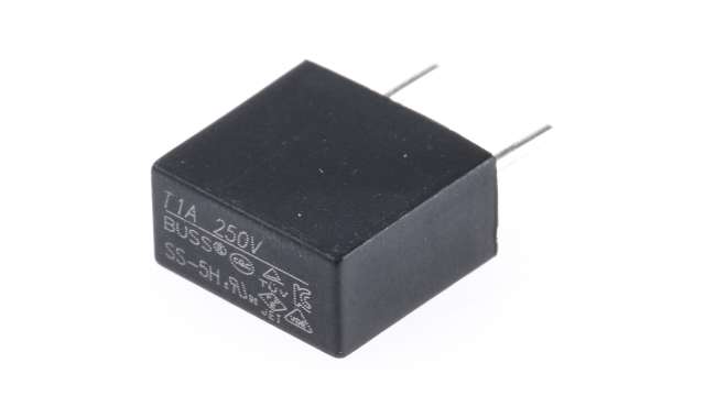 Eaton Non-Resettable Fuse, Radial 1 A, 250 V | SS-5H-1A-BK