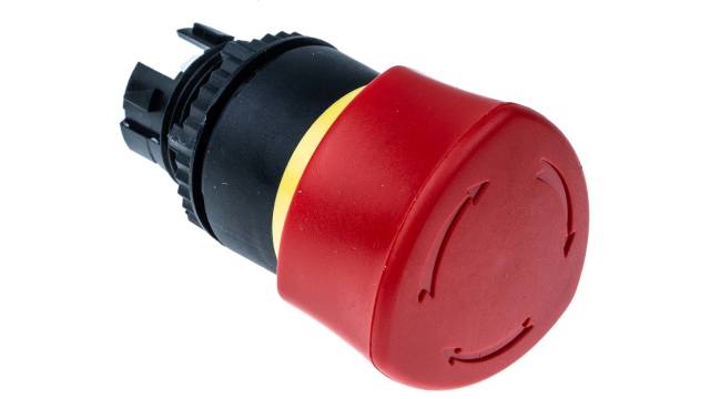 BACO BACO Series Turn to Reset Emergency Stop Push Button, 22mm Cutout, IP66 | L22ER01