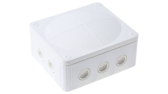 WISKA COMBI Series White Polypropylene Junction Box, IP67, IP66, 4 Terminals, 160 mm, 140 mm 81 mm | 1210/5/W