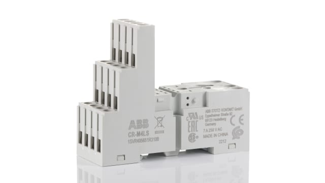 ABB CR-M PCB Mount Relay Socket | 1SVR405651R3100  CR-M4LS