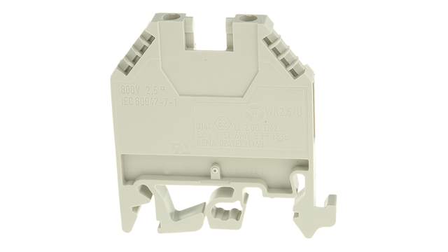 Wieland 57.503.0055.0 WK Series Feed Through Terminal Block Grey, 2.5 mm², 1-Level, Screw, ATEX | 57.503.0055.0