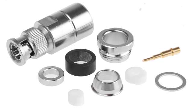 Telegartner BNC Series Cable Male BNC, 75 Ω, Straight Body Clamp | J01002A1940