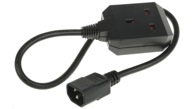 APC IEC C14 Type G UK Socket Power Cord, 610mmAP | AP9881