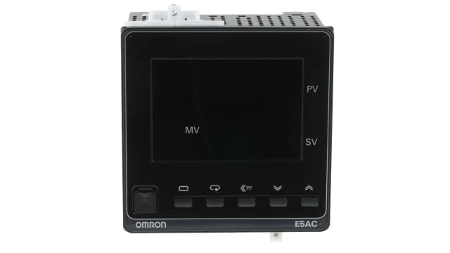 Omron E5AC Panel Mount PID Temperature Controller, 96 x 96mm, 1 Output Relay, 100 → 240 V ac Supply Voltage ON/OFF, | E5AC-RX4A5M-000