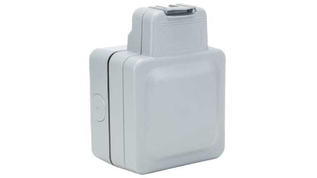 MK Electric Grey Plastic Back Box, IP66, 12 Gangs 110 mm 89 mm | K56423GRY