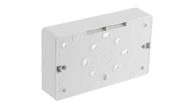 MK Electric Polycarbonate Back Box, IP66, 2 Gangs 157 mm 87 mm 89 mm | K2183WHI