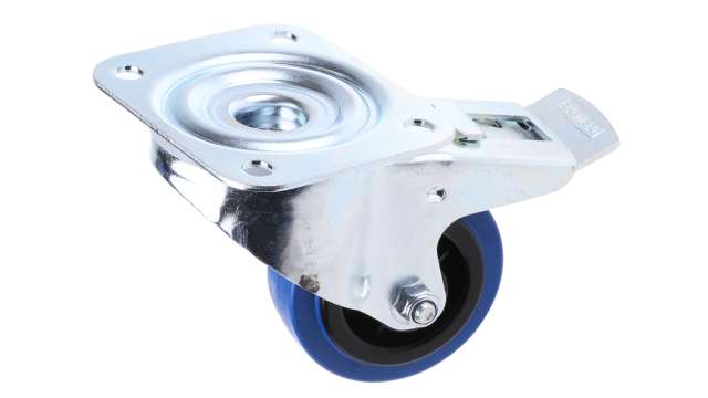 Tente Braked Swivel Castor Wheel, 70kg Capacity, 80mm Wheel | 3477PIR080P62