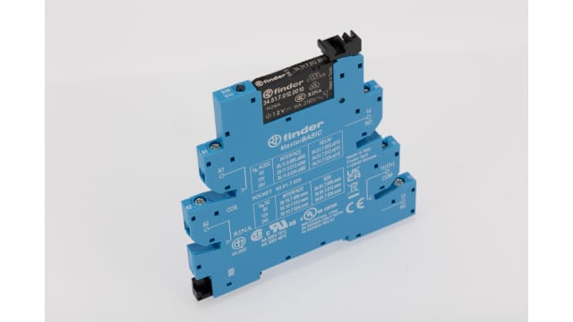 Finder 39 Series Interface Relay, DIN Rail Mount, 12V ac/dc Coil, SPDT | 39.11.0.012.0060