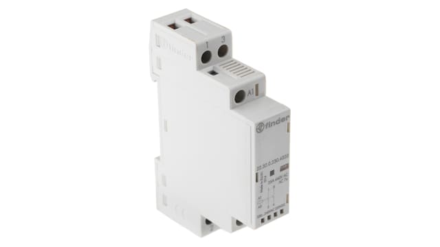 Finder 22 Contactor, 240 V ac Coil, 2-Pole, 25 A, 4.8 W 230 V, 2 NO, 440V | 22.32.0.230.4320