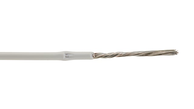 TE Connectivity White 1.3 mm² Hook Up Wire, 16 AWG, 19/29, 100m, Polyalkene Insulation, 44A0111-16-9 | 44A0111-16-9
