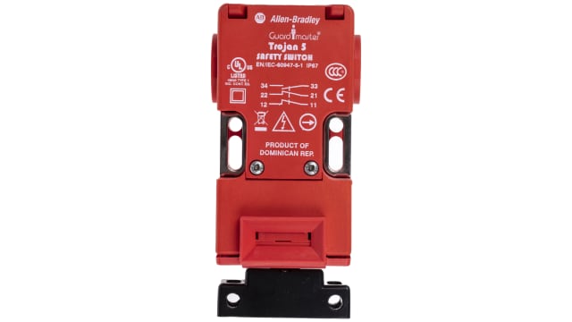 Allen Bradley Guardmaster 440K Safety Interlock Switch, 2NC/1NO, Keyed Actuator Included, Glass Filled PBT | 440K-T11467