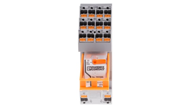 Phoenix Contact DIN Rail Power Relay, 24V ac Coil, 5A Switching Current, 4PDT | 2903306