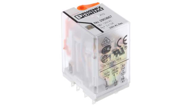Phoenix Contact PCB Mount Power Relay, 120V ac Coil, 30A Switching Current, DPDT | 2903667