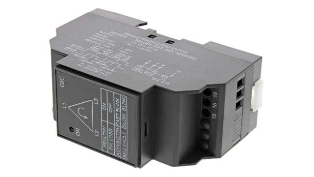 GIC Voltage Monitoring Relay, 3 Phase, SPDT, DIN Rail | MA51BC