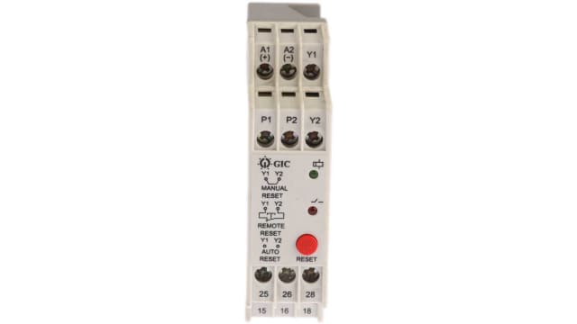 GIC  Thermistor Motor Protection Monitoring Relay, DPDT, DIN Rail | MJA3BK