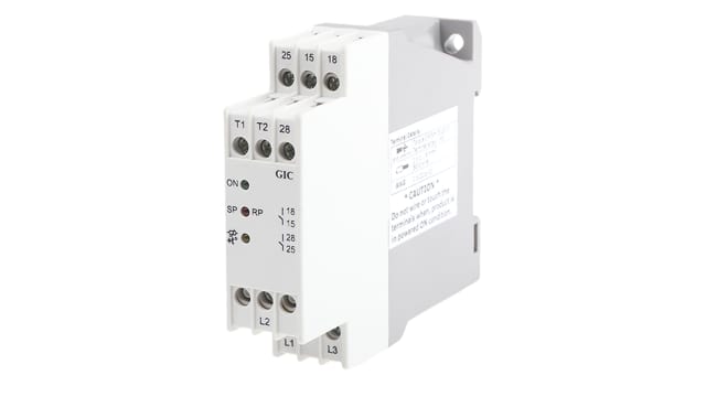 GIC Thermistor Motor Protection Monitoring Relay, 3 Phase, SPDT, DIN Rail | MLD4BS