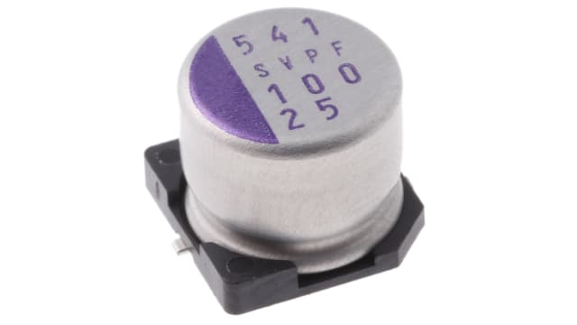 Panasonic 100 μF Surface Mount Polymer Capacitor, 25 V | 25SVPF100M