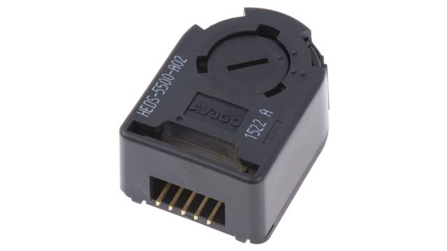 Broadcom 4.5 to 5.5 V Optical Encoder Hollow Shaft, External, Standard, Five 0.025 Inch Square Pin On 0.1 Inch Centre | HEDS-5500#A02