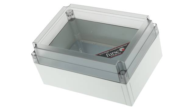 WJ Furse WBX Series White Clear Lid Enclosure, IP66 180 mm, 125 mm, 255 mm | 7TCA085410R0027  WBX4