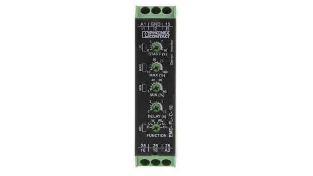 Phoenix Contact Current Monitoring Relay, 1 Phase, DPDT, DIN Rail | 2866022