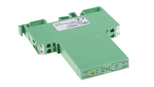 Phoenix Contact EMG 10-OV- 5DC/24DC/1 Series Solid State Interface Relay, DIN Rail Mount | 2944203