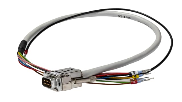 Phoenix Contact Male 9 Pin D-sub Unterminated Cable, 0.5m PVC, CABLE-D- 9SUB/M/OE/0.25/S/0.5M Series | 2926360