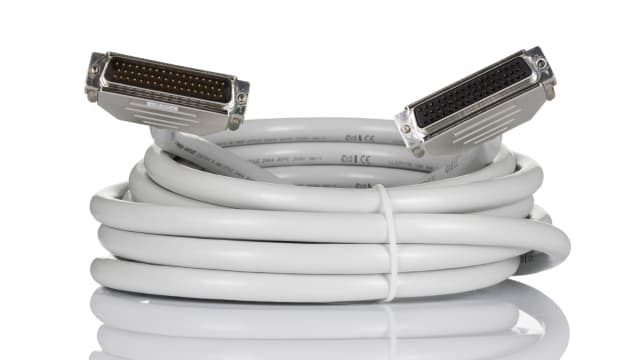 Phoenix Contact Female 50 Pin D-sub to Male 50 Pin D-sub Serial Cable, 6m PVC | 2302324