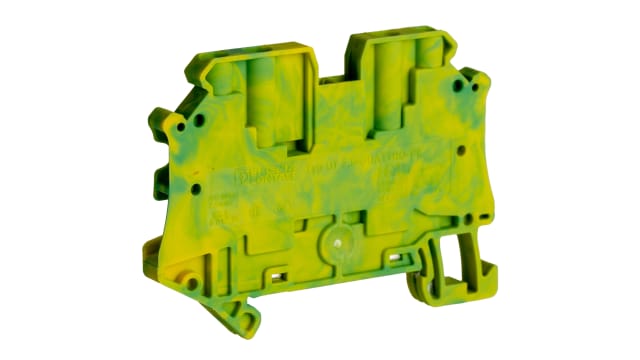 Phoenix Contact 3044568 UT 2.5 Clipline Series Feed Through Terminal Block Green, Yellow, 2.5 mm², 1-Level, Screw | 3044568