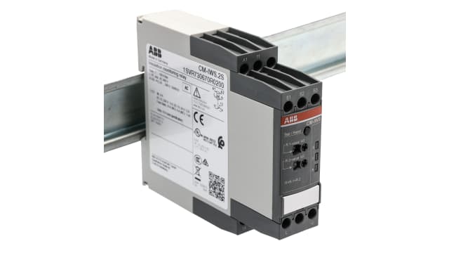 ABB Insulation Monitoring Relay, 1, 3 Phase, SPDT, 0 → 400V ac, DIN Rail | 1SVR730670R0200  CM-IWS.2S