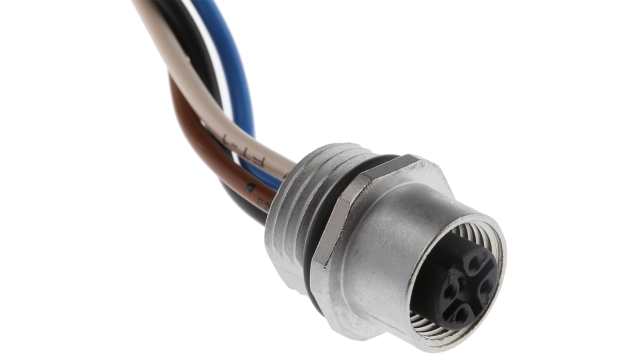 binder Circular Connector, 4 Contacts, Cable, M12 Connector, Socket, Female, IP67, 763 Series | 09-3432-433-04