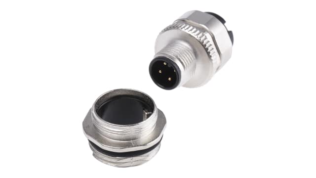 binder Circular Connector, 4 Contacts, Cable, M12 Connector, Socket, Male, IP67, 713 Series | 99-0431-500-04
